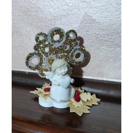 Albero con angelo natalizio
